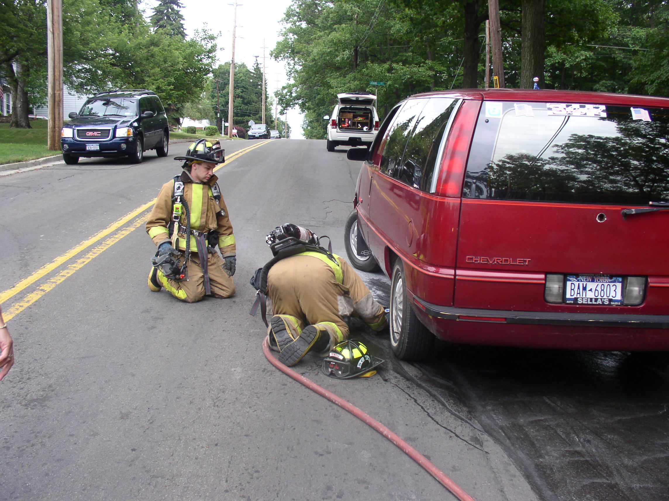 07-09-05  Response - Car Fire - Watson Blvd
